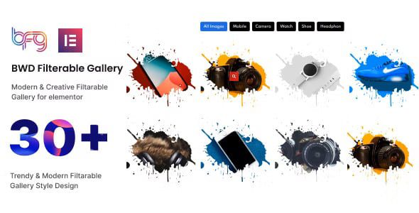 BWD Filterable Gallery addon for elementor v1.0
