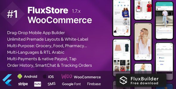 Fluxstore WooCommerce v3.0.6 Flutter E-commerce Full App