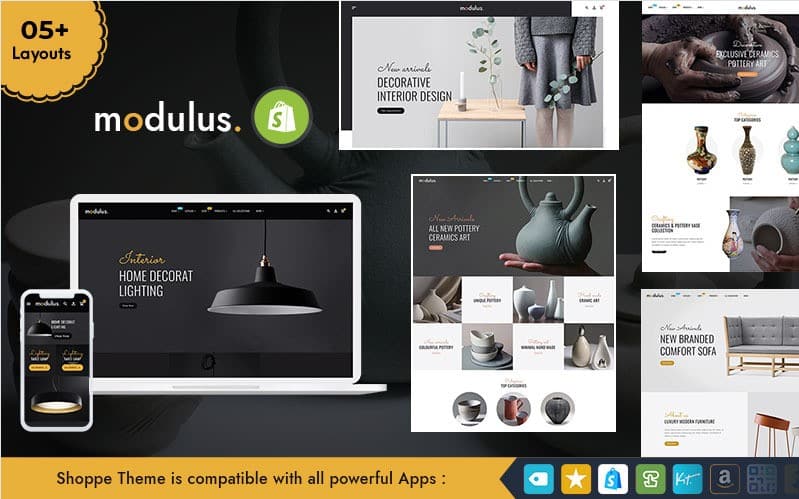 模块 Nulled-家具和室内高级 Shopify 响应式主题下载