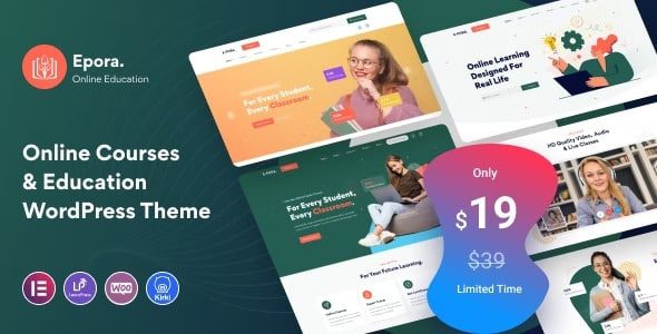 Epora v.1.0.1 Online Courses & Education WordPress Theme