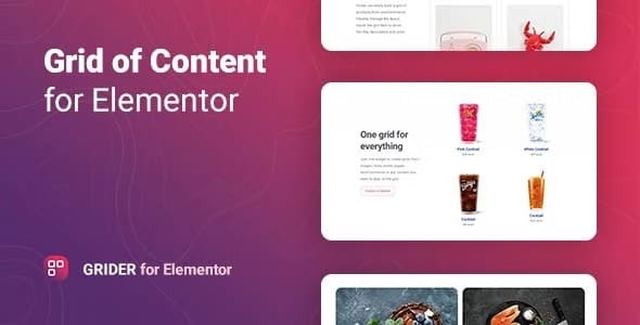 Grider Nulled Grid of Content and Products for Elementor 免费下载