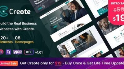 Creote v1.6.1 Consulting Business WordPress Theme