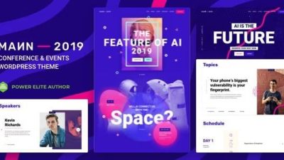 Mann Nulled Conference WordPress 主题免费下载