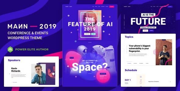Mann Nulled Conference WordPress 主题免费下载