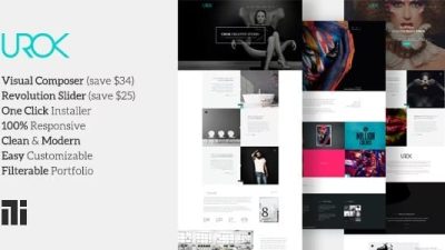 Urok Nulled 时尚摄影主题免费下载