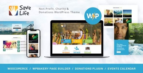 Save Life v1.2.6 Non-Profit, Charity & Donations WordPress Theme