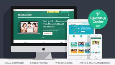 Education Center v3.6.4 – LMS Online University & School Courses Studying WordPress Theme