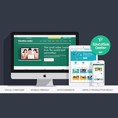 Education Center v3.6.4 – LMS Online University & School Courses Studying WordPress Theme