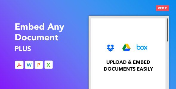 Embed Any Document Plus v2.8.1 – WordPress Plugin Download