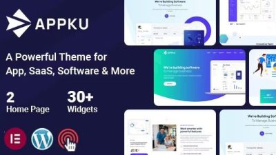 Appku v.1.0.2 SaaS Landing Page WordPress Theme