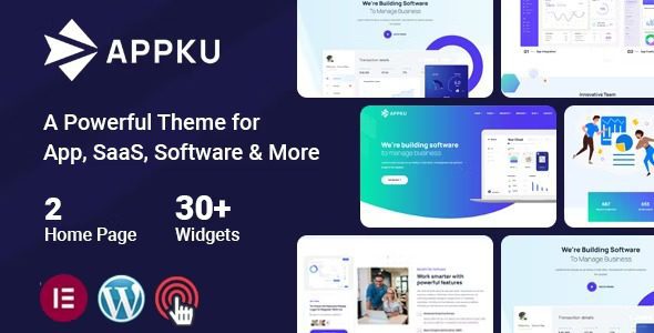 Appku v.1.0.2 SaaS Landing Page WordPress Theme