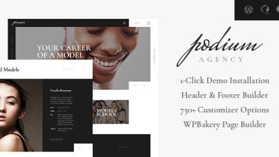 Podium v1.1.6 Fashion Model Agency WordPress Theme #