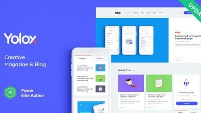 Yolox v.1.0.8 Modern WordPress Blog Theme for Business & Startup