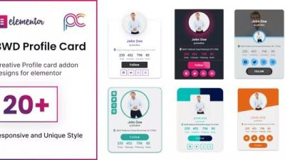 BWD Profile Card for elementor Nulled Free Download