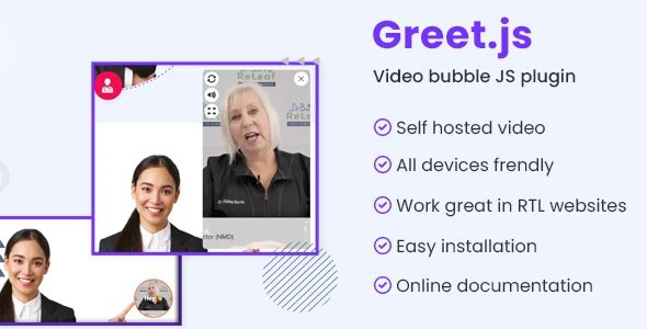 Greet.wp v1.1 Video bubble WordPress plugin
