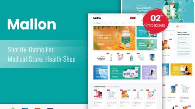 Mallon – Medical Store, Health Shop eCommerce Shopify Theme v1.0.1