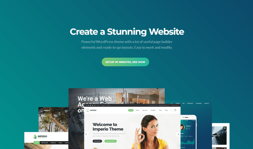 Imperio v2.2 Business, E-Commerce, Portfolio & Photography WordPress Theme