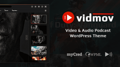 VidMov v1.7.0 – Video WordPress Theme [Activated]