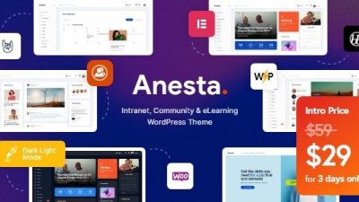 Anesta v1.0.2 – Intranet, Extranet, Community and BuddyPress WordPress Theme