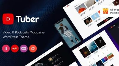 Tuber Nulled Video Blog & Podcast WordPress Theme Free Download
