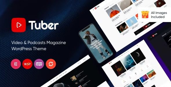 Tuber Nulled Video Blog & Podcast WordPress Theme Free Download