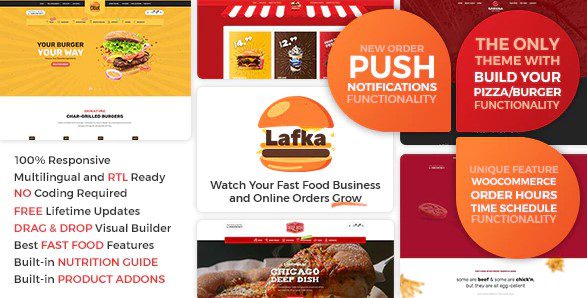 Lafka v4.3.3 WooCommerce Theme for Burger & Pizza Delivery