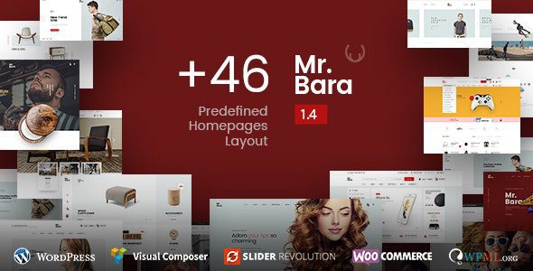 Mr.Bara v1.9.1 – Responsive Multi-Purpose eCommerce WordPress Theme