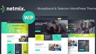 Netmix v1.0.6 Broadband & Telecom Internet Provider WordPress Theme