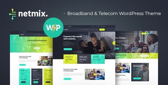 Netmix v1.0.6 Broadband & Telecom Internet Provider WordPress Theme
