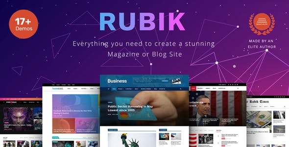 Rubik v2.7 – A Perfect Theme for Blog Magazine Website