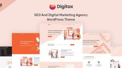 Digitax - SEO & Digital Marketing Agency WordPress Theme Nulled