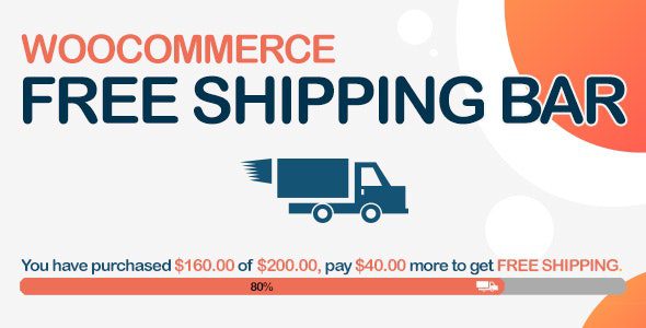 WooCommerce Free Shipping Bar v1.1.16 – Increase Average Order Value