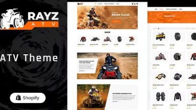 Rayz Nulled Bike, Motor Sports Shopify Theme Free Download