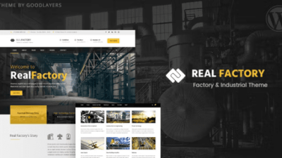 Real Factory v1.4.3 – Factory / Industrial / Construction WordPress Theme