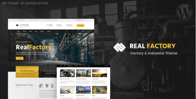 Real Factory v1.4.3 – Factory / Industrial / Construction WordPress Theme