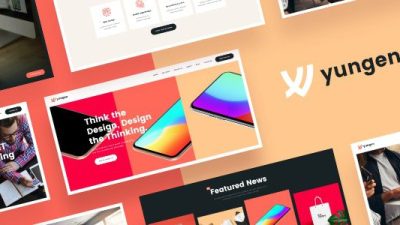 Yungen v1.0.6 Modern Digital Agency Business WordPress Theme