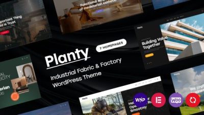 Planty v1.0 – Industrial Fabric & Factory WordPress Theme