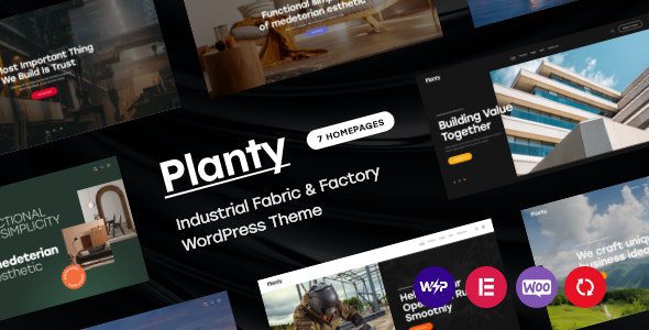 Planty v1.0 – Industrial Fabric & Factory WordPress Theme