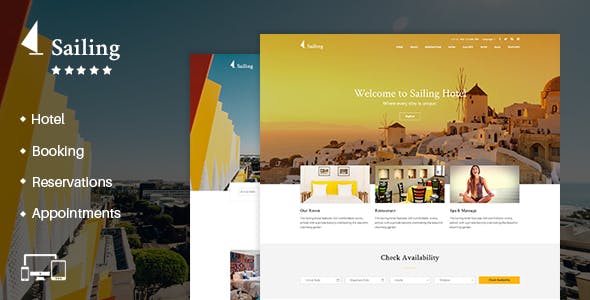 Sailing Hotel v4.2.5 Hotel WordPress Theme