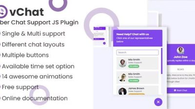 vChat v1.0 – Viber Chat Support WordPress Plugin