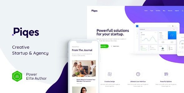 Piqes v1.0.8 Creative Startup & Agency WordPress Theme