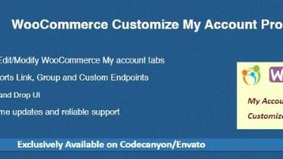 WooCommerce Customize My Account Pro v1.1.9