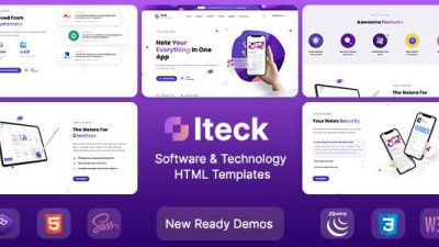 Iteck v1.0.6 Software & Technology WordPress Theme