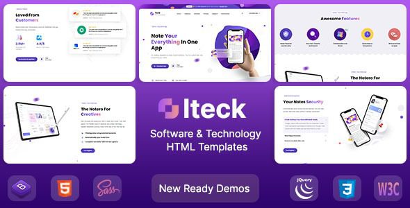 Iteck v1.0.6 Software & Technology WordPress Theme