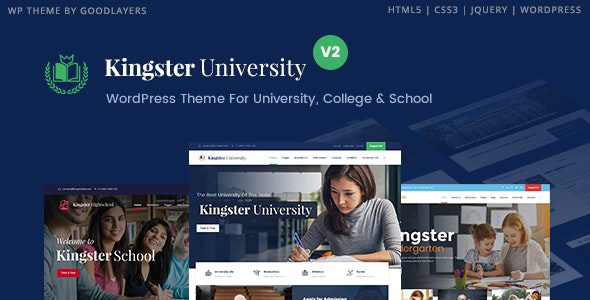 Kingster v.3.1.3 – Education WordPress For University, College and School Download