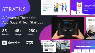 Stratus v4.2.3 [Activated] – App, SaaS & Software Startup Tech Theme