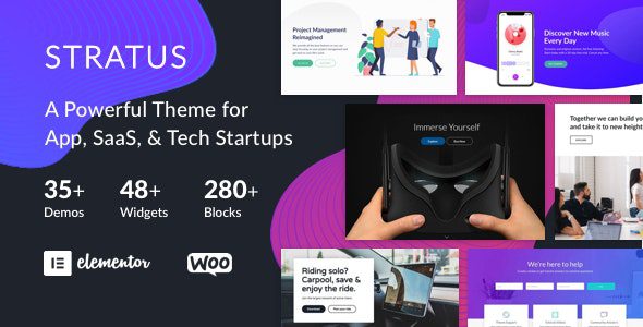Stratus v4.2.3 [Activated] – App, SaaS & Software Startup Tech Theme