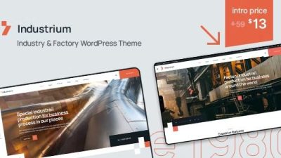 Industrium v1.0.1 Industry & Factory WordPress Theme