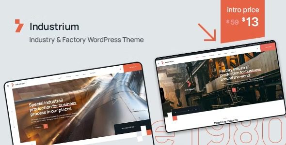 Industrium v1.0.1 Industry & Factory WordPress Theme