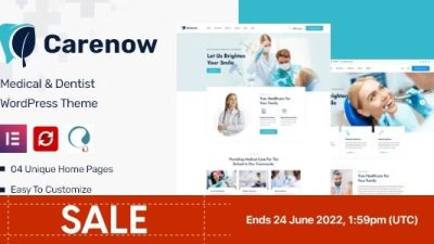 Carenow Free Download Medical & Dentist WordPress Theme Free Download